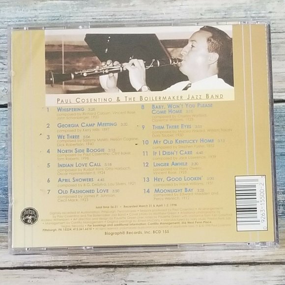 Linger Awhile by Paul Cosentino (CD, Jun-1998, Biograph) - Picture 2 of 2